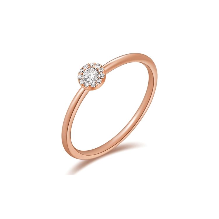 Dainty Illusion Diamond Ring