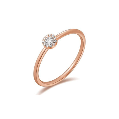 Dainty Illusion Diamond Ring