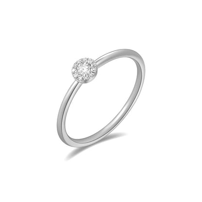 Dainty Illusion Diamond Ring