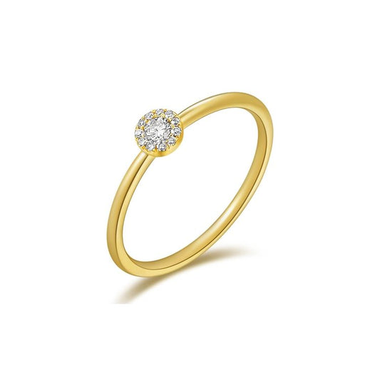 Dainty Illusion Diamond Ring