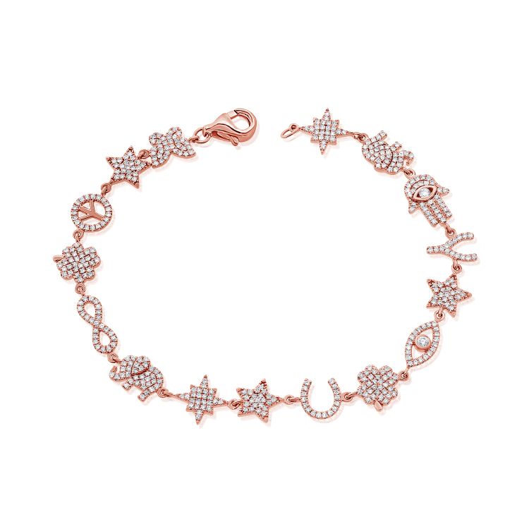 Lucky Diamond Station Bracelet