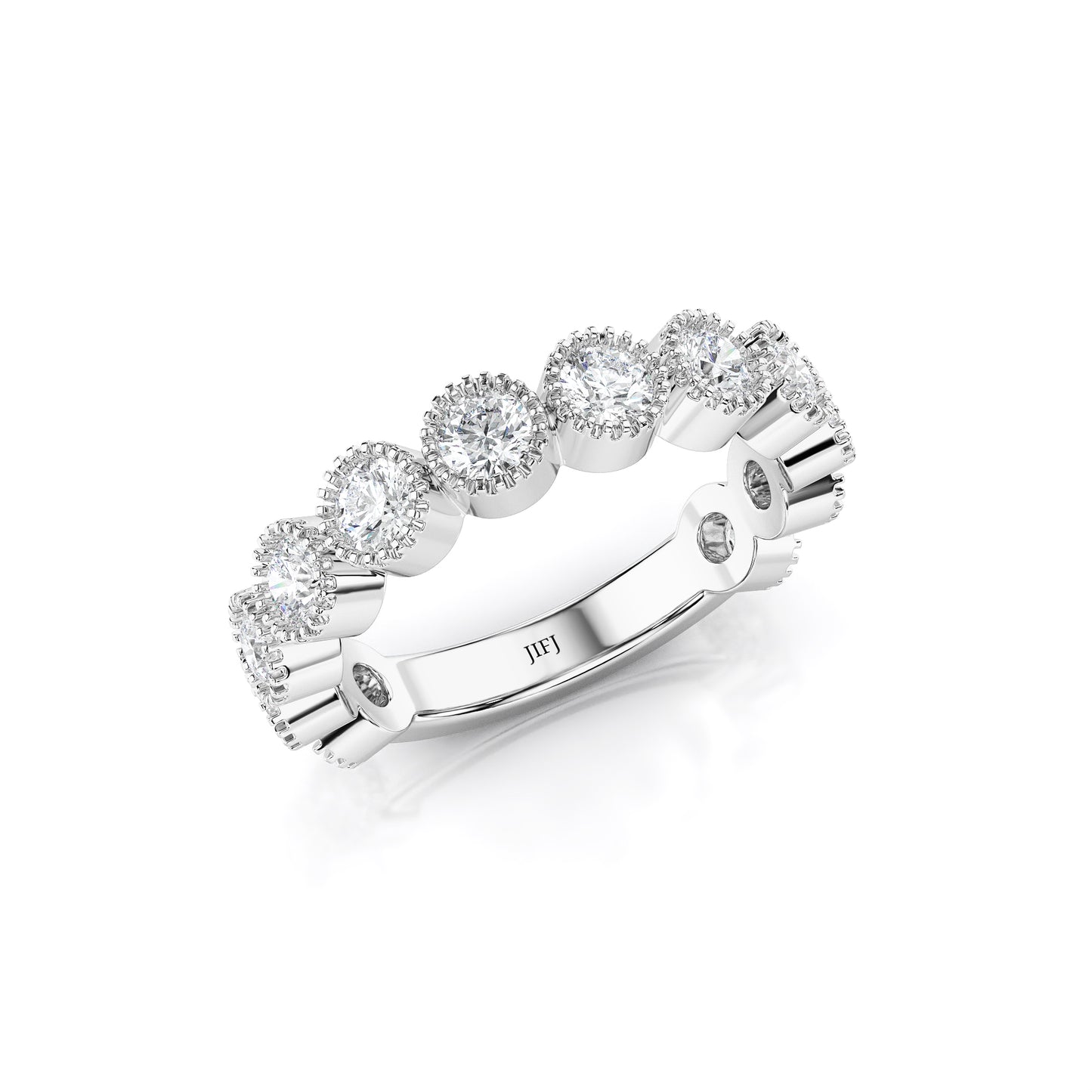 Large Art Deco Diamond Eternity Band