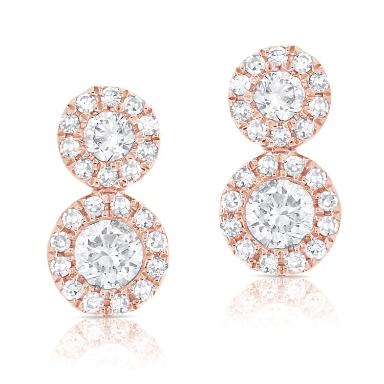 Double Illusion Diamond Studs