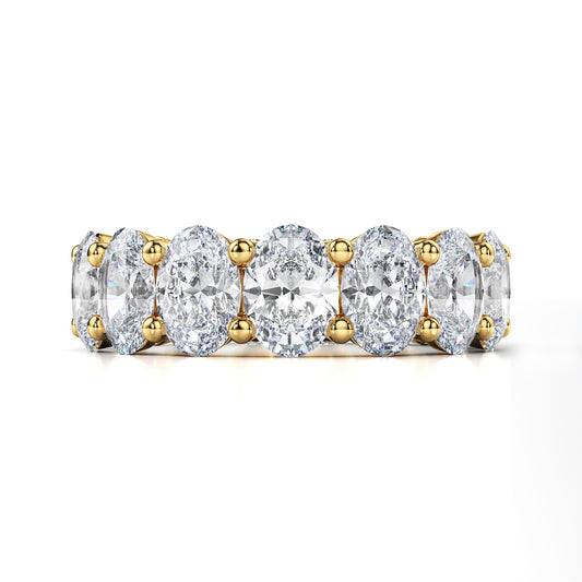 Oval Diamond Eternity Band