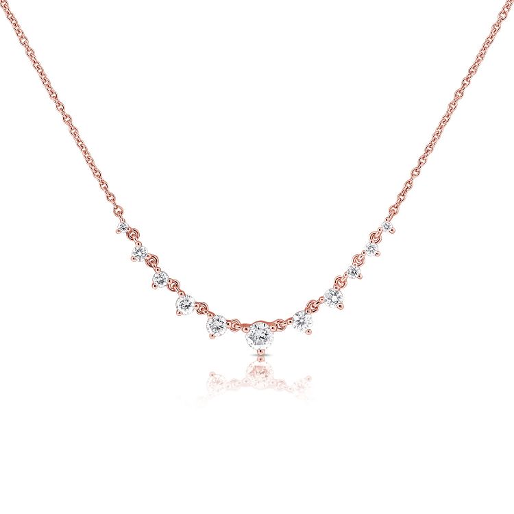 Collier station multi-diamants