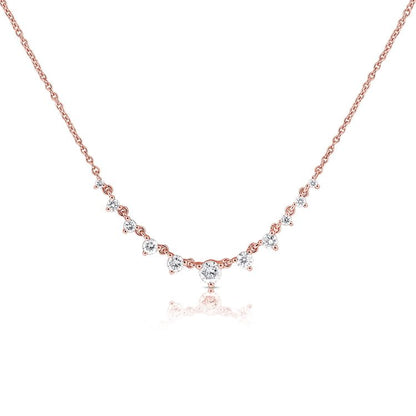 Collier station multi-diamants