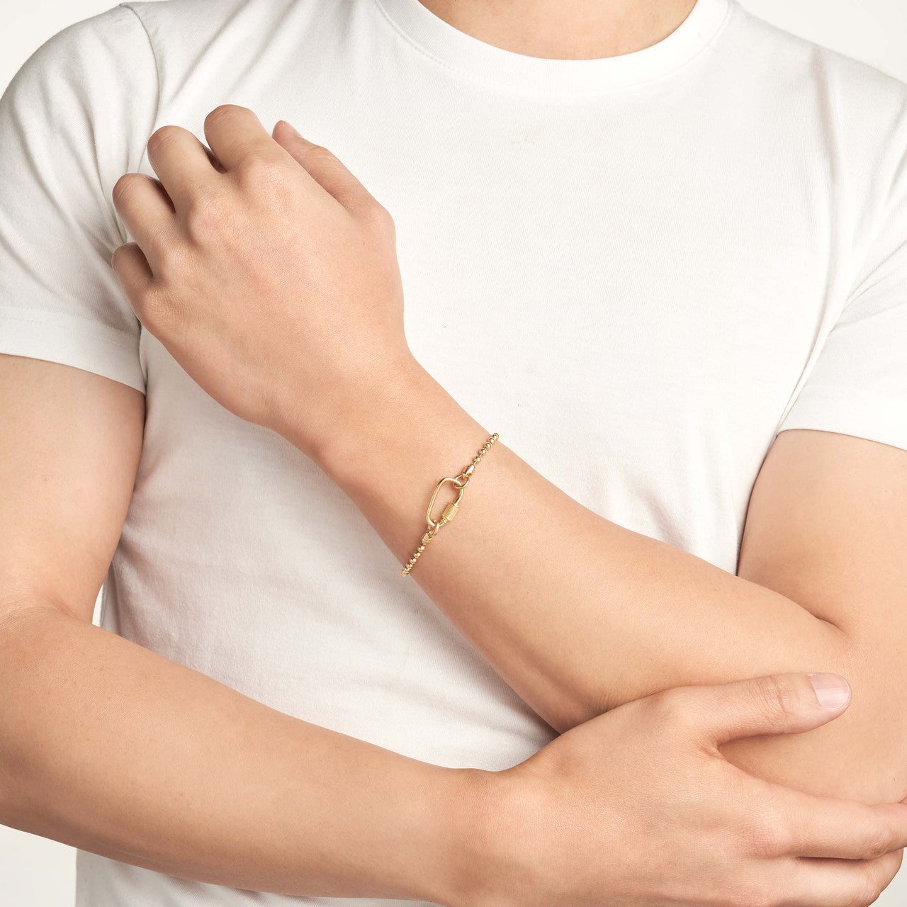 Bracelet chaîne de toilette à barillet pour hommes