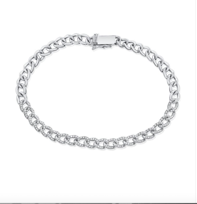 Partial Diamond Miami Cuban Bracelet