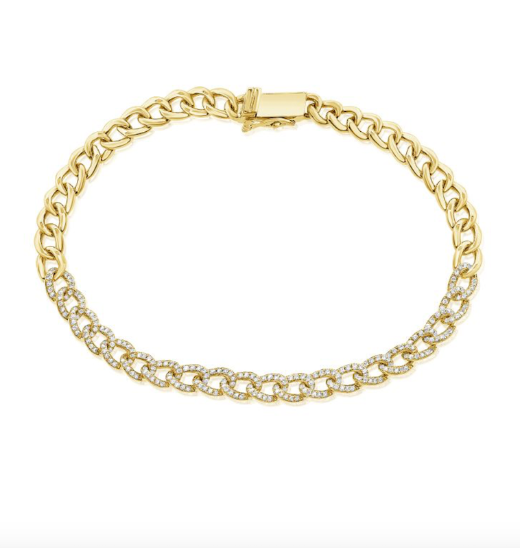 Partial Diamond Miami Cuban Bracelet