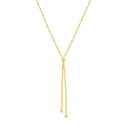 Hammered Forzentina Chain Lariat