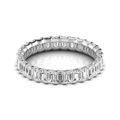 Mini Emerald Diamond Eternity Band