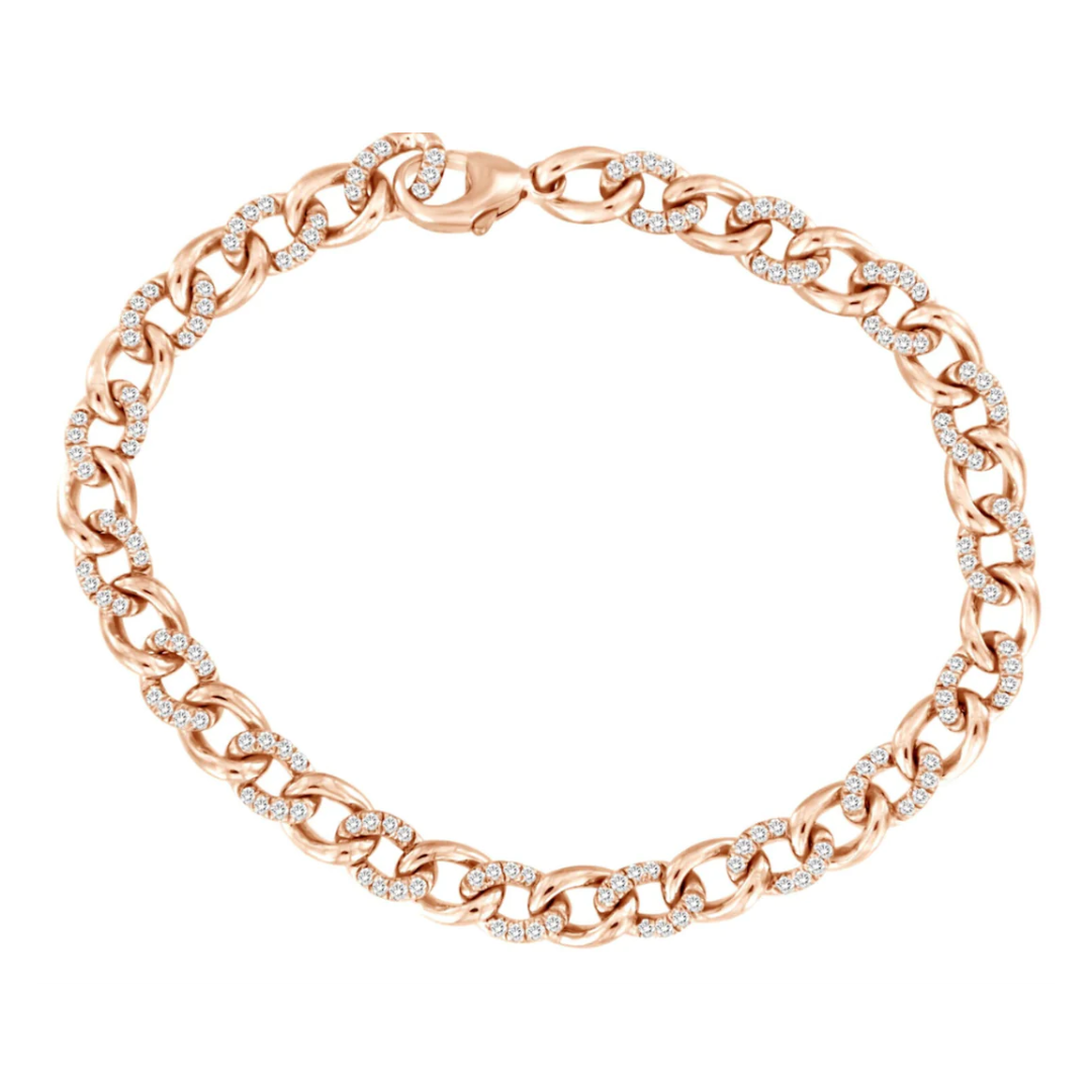 Diamond Pavé Cuban Link Bracelet