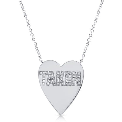 Collier pendentif coeur diamant Taken