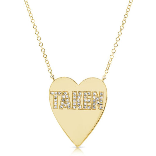 Collier pendentif coeur diamant Taken