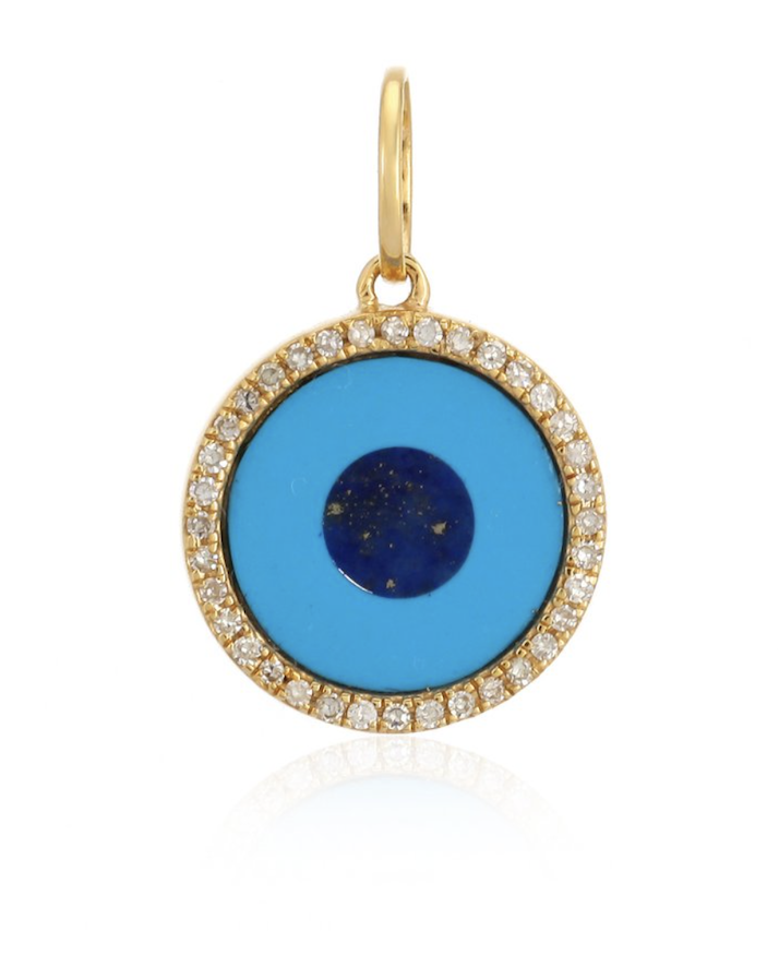 lapis-turquoise-diamond-evil-eye-charm-14k