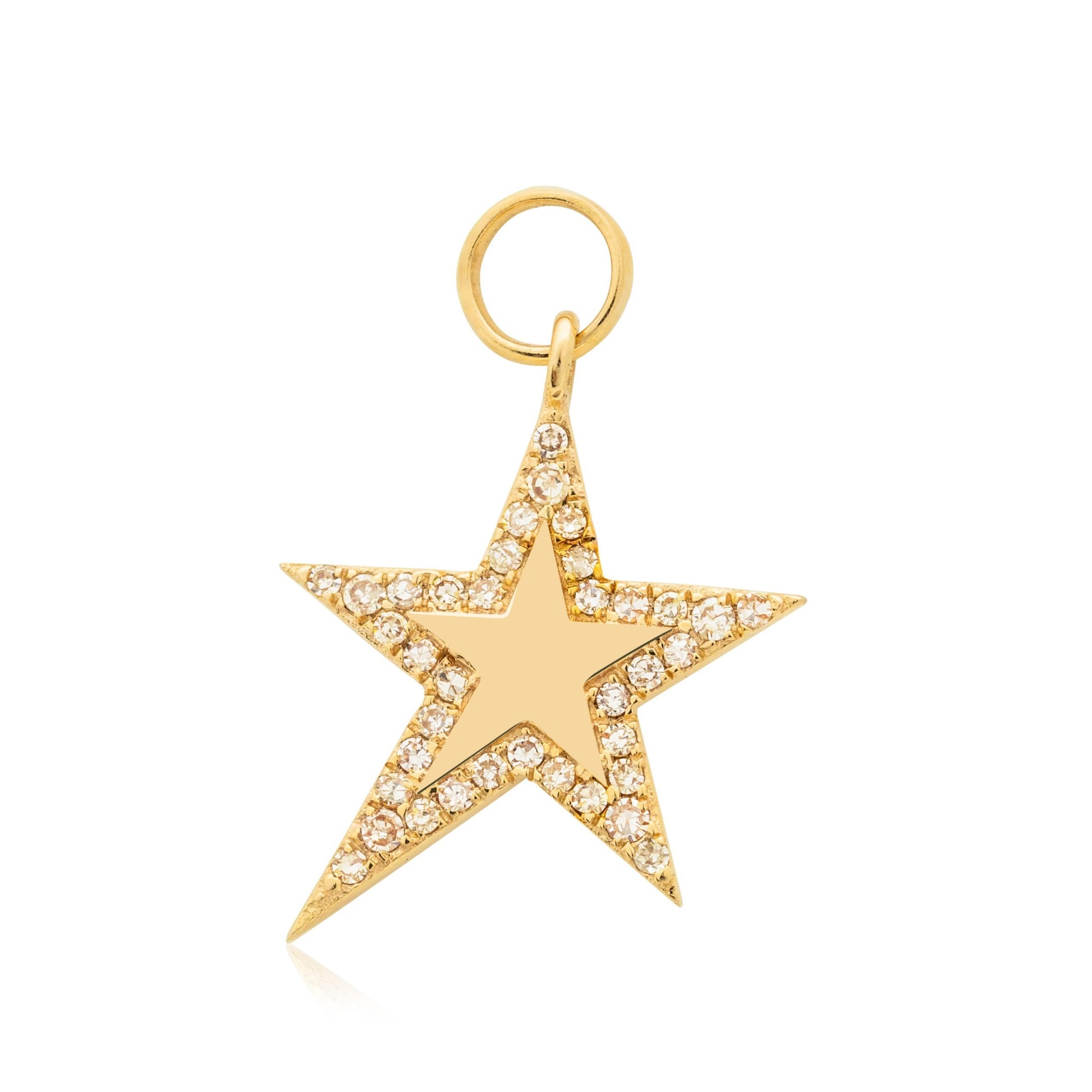 diamond-star-hoop-charm-14k